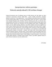 Maironio poezija aktuali ir XXI amžiaus žmogui