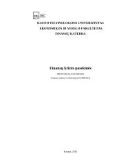 Finansinių krizių pasekmės