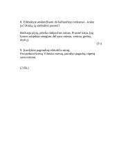 Teksto suvokimas (Judita Vaičiūnaitė. Vilnius. Miesto vartai) 6 puslapis