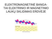 Elektromagnetinių bangų skalė  (Elektrinio ir magnetinio laukų sklidimas erdvėje) 2 puslapis