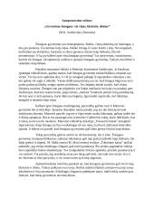 Gyvenimas žmogaus- tai vėjas, blyksnis, dūmas