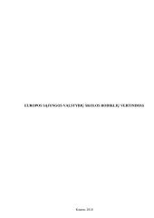 Europos Sąjungos valstybių skolos rodiklių vertinimas