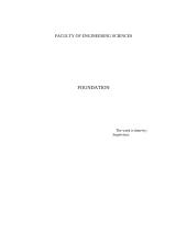 Anglų referatas  - Foundation