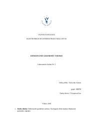 Diferencinės grandinės tyrimas