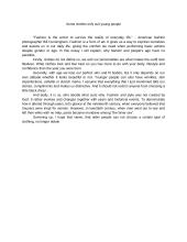 essay: some clothes only suit young people