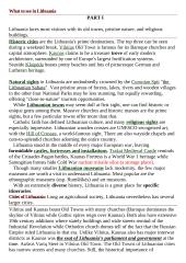 What to see in Lithuania