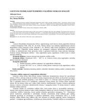 Lietuvos teismų kaip teisminės valdžios analizė