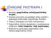 Atmintinė apie pastraipą 7 puslapis