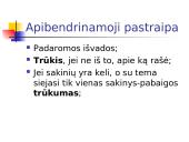 Atmintinė apie pastraipą 10 puslapis