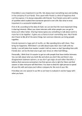 Why frienship is important?