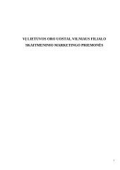 VĮ Lietuvos oro uostai, Vilniaus filialo skaitmeninio marketingo priemonės