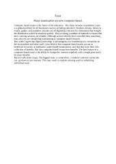 Many examination are now computer-based