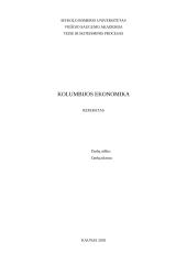 Kolumbijos ekonomika