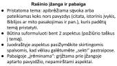 VBE egzaminui: rašinio struktūra 3 puslapis