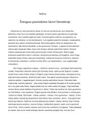 Žmogaus pasirinkimo laisvė literatūroje