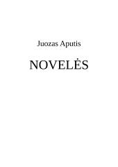 Juozo Apučio novelių aprašymas