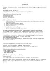 Tremimai. KONSPEKTAS