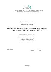 Sodinių šilauogių plantacijos verslo kūrimo galimybių įvertinimas