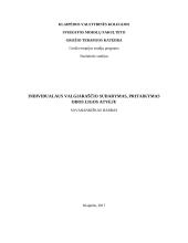 Individualaus valgiaraščio sudarymas, pritaikymas odos ligos atveju (rožinė - rosacea)