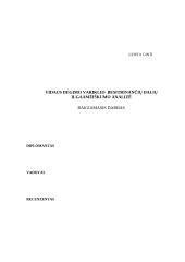 Vidaus degimo variklio besitrinančių dalių ilgaamžiškumo analizė