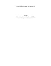 Vaiko higiena ir socialinis ugdymas