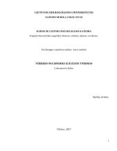 Vėberio - Fechnerio iliuzijos tyrimas