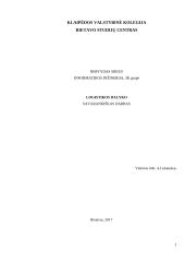 Logistikos darbas - atsargų apskaitos sistema