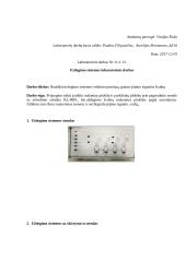 Uždegimo sistemos laboratorinis darbas