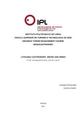 Lithuania gastronomy, beers and wines