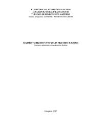 Kaimo turizmo vystymas Skuodo rajone