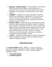 Privalomos lietuvių literatūros konspektas 5 puslapis