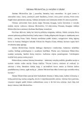 Adomo Mickevičiaus vertybės ir idealai
