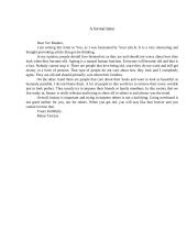 A formal letter 1 puslapis