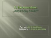 Antanas Baranauskas "Anykščių šilelis", apie grybus