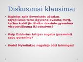 "Dėdės ir dėdienės" kūrinio analizė 15 puslapis