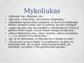 "Dėdės ir dėdienės" kūrinio analizė 9 puslapis