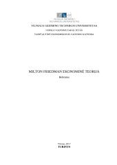 Milton Friedman ekonominė teorija