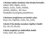 Neorganinių junginių grupės, jų tarpusavio ryšys 13 puslapis