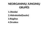Neorganinių junginių grupės, jų tarpusavio ryšys 4 puslapis