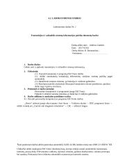 Transmisijos ir važiuoklės sistemų informacijos paieška duomenų bazėse