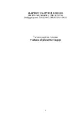 Turizmo objektai Kretingoje