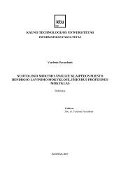 Nuotolinio mokymo analizė Klaipėdos miesto bendrojo lavinimo mokyklose, išskyrus profesines mokyklas