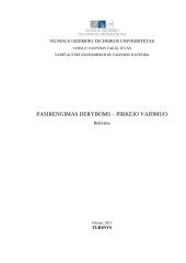 Pasirengimas deryboms - pirkėjo vaidmuo