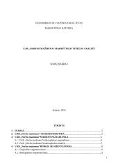 UAB "Norfos mažmena" marketingo veiklos analizė