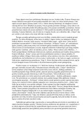 Ryšio su namais svarba literatūroje