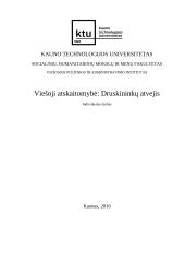 Viešoji atskaitomybė: Druskininkų atvejis