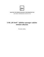 UAB „Hi-Steel“. Aplinkos apsaugos vadybos sistemos taikymas