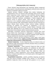 Mokomųjų dalykų ryšiai ir integracija