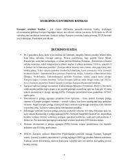 Europos centrinis bankas. Istorija, raida, funkcijos. 4 puslapis