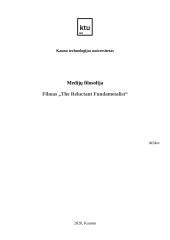 Medijų filosofija. Filmo „The Reluctant Fundametalist“ pristatymas